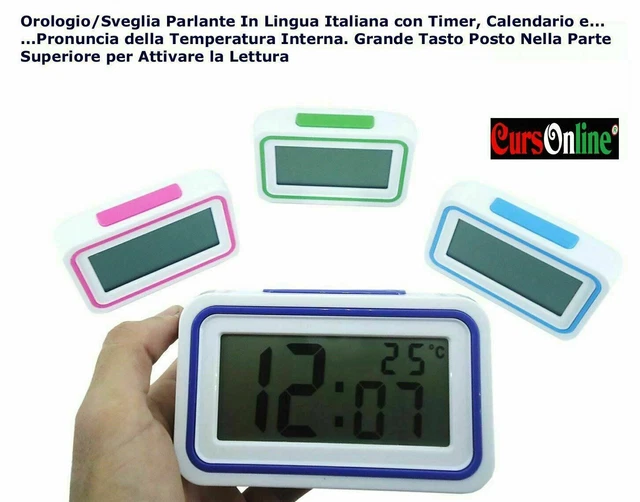 Sveglia parlante per ciechi sale