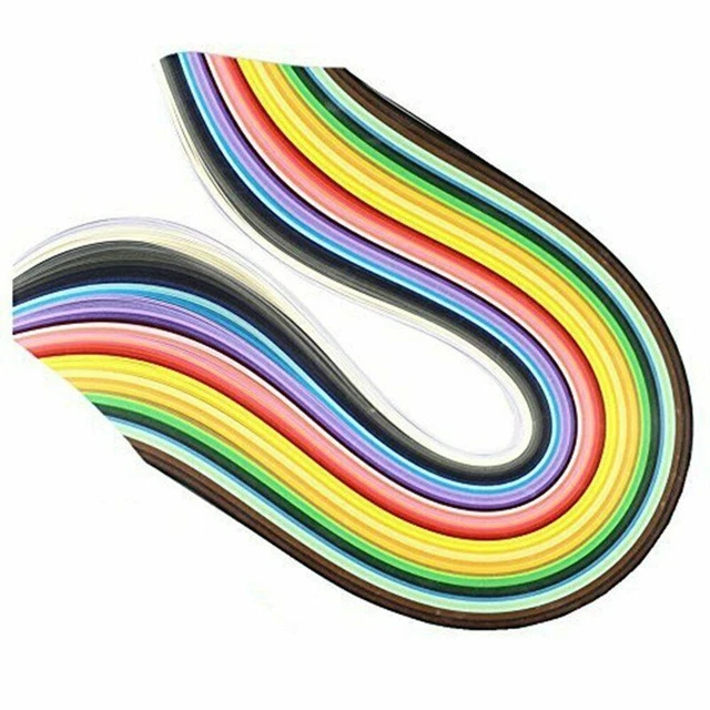 LDA Ottieni Fresco 120 Strisce di Carta per Quilling 5 mm Larghezza Tinta Unita Carta Origami Artigianato Fai da Te Striscia di Carta Monocromatica 5 mm Verde