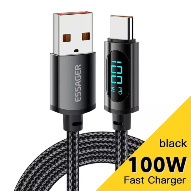 Essager – Câble USB Type-C 66W/100W Pour Recharge Rapide Et Transfert De Données