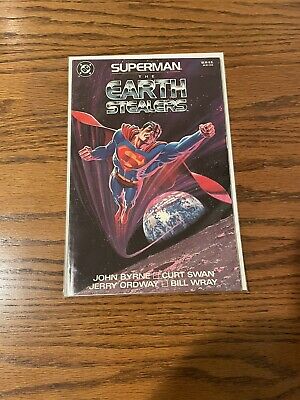 Superman The Earth Stealers-DC Graphic Novel TPB Comic Book-1988 Near Mint
