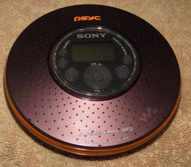NONWORKING SONY PSYC Walkman Portable CD Player DNE320 PARTS ONLY 9.