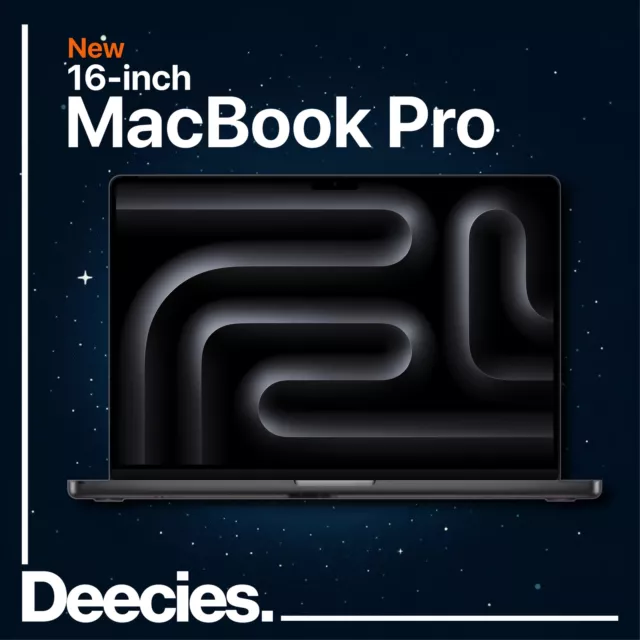 16-inch MacBook Pro Apple M3 Pro 12-core CPU 18-core GPU 18GB Ram 1TB SSD Black