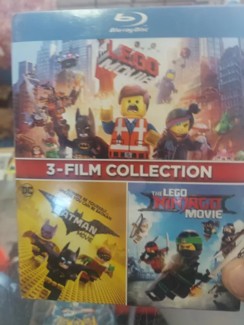 LEGO Blu-ray set: The LEGO Movie, Lego Batman Movie, Lego Ninjago +3  minifigures