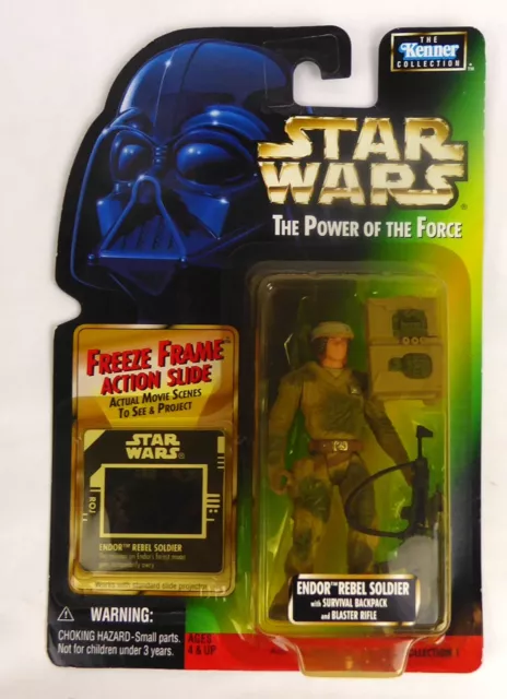 Star Wars (US) Figur NEU -- ENDOR REBEL SOLDIER -- FreezeFrame -- POTF - Kenner