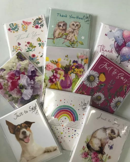 Noel Tatt ; Thank you, Just to Say or Blank  - 1  Pack of 4 cards £2.99