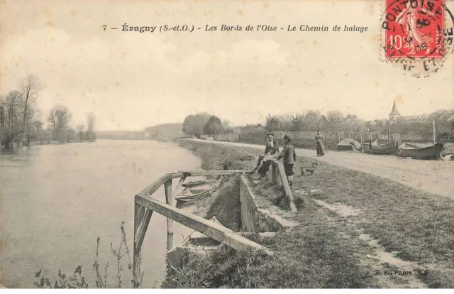 95 Eragny Ai#Dc834 Les Bords De L Oise Le Chemin De Halage
