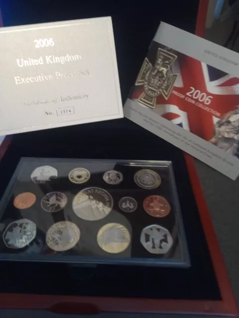 2006 Executive Proof Collection Coin Set in Wooden box With COA