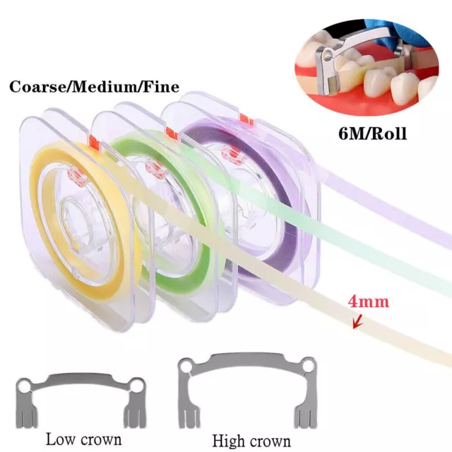 Dental Resin Polishing Strip Interproximal Sanding Finishing Paper Strips Holder