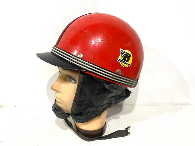 Casque Moto Jet Vintage Bols Homologué ECE Avec Visière Casque