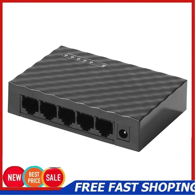 10/100/1000M 5 PORT Gigabit Switch RJ45 Desktop Ethernet Network HUB ...