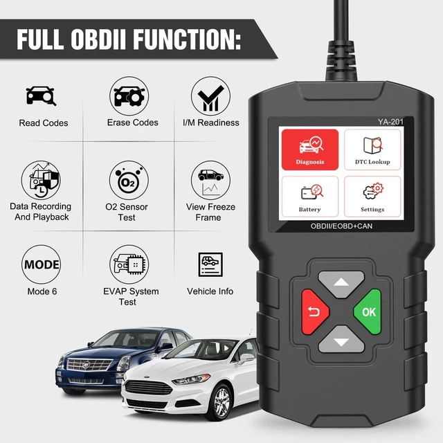 CAR ENGINE ERROR Diagnostic Scanner Code Fault Erase Reset Tool Reader
