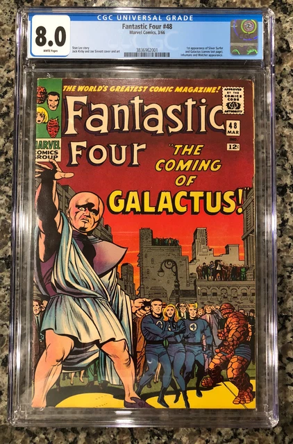 Fantastic Four #48 Cgc 8.0 White Pages 1St Silver Surfer!  1St Galactus!