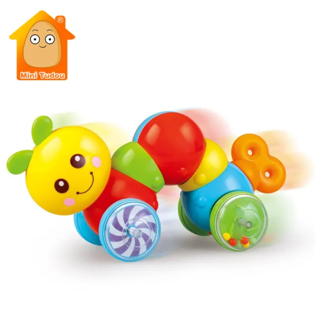 Press and Go Wind up Walking Crawling Toys For Toddlers Baby Early Education Toy