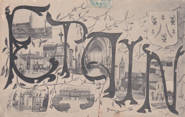 CPA 55 ETAIN Carte Multivues Carte Rare