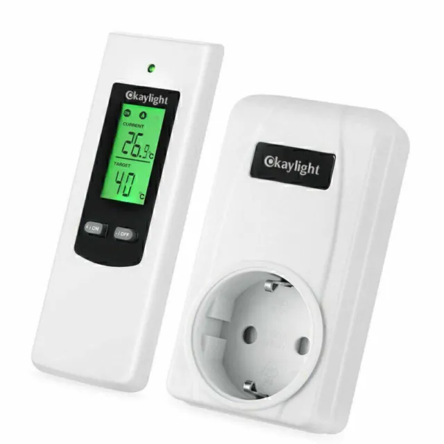 Presa wireless Termostato LED riscaldamento temperatura di controllo del riscald