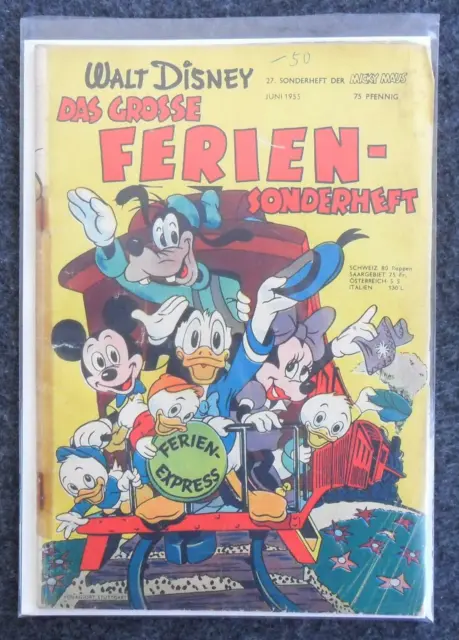 Micky Maus Sonderheft Nr. 27 (Juni 1955) - Disney - Ehapa Verlag - Z. 3-4/4