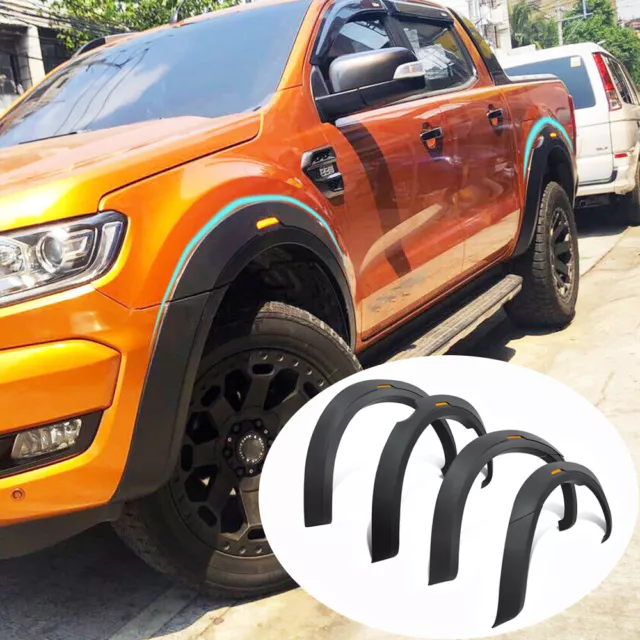 Matt Black Fender Flares Guard for Ford Ranger PX2 PX3 2015 2016-2022 Front&Rear