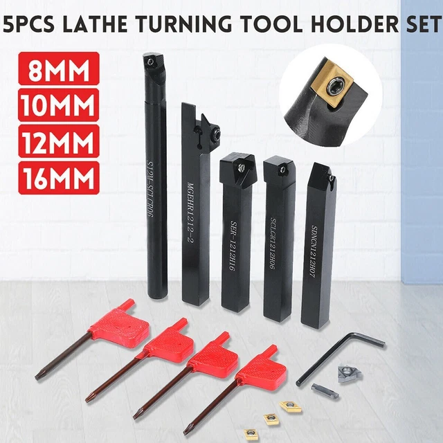 Porta Utensile Per Tornio SER 2525M22, Dimensione 25x150mm, Per Inserti Carburo Tipo 22ER - Ideale Per Lavorazioni Di Precisione