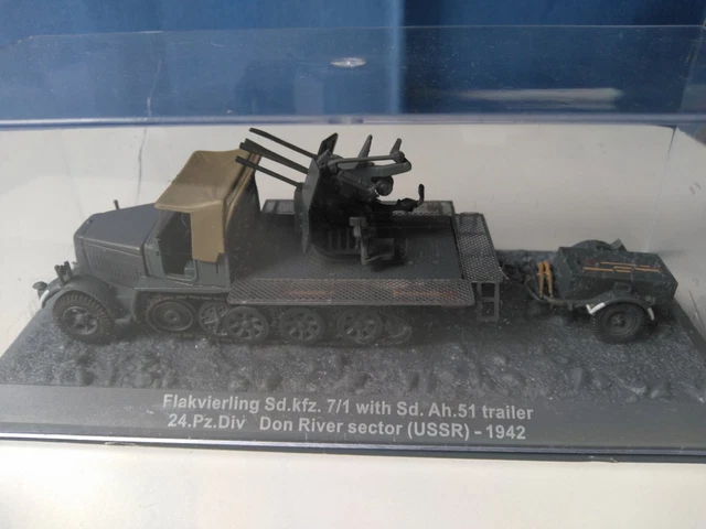 Modèle Réduit Char Flakvierling SDKFZ 7/1 1942 échelle 1/72 IXO - Neuf En Boîte D'origine
