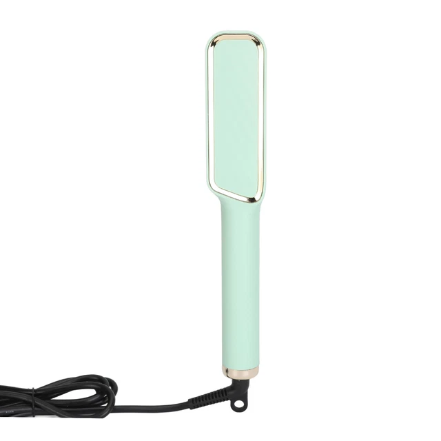 Fruit Green Negative Ion Hair Straightener Styling Comb Adjustable Even Heat Zz1