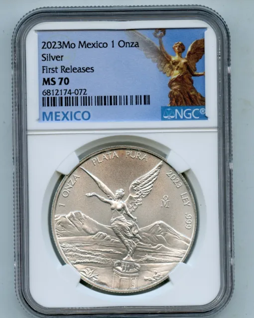 2023 Mo Mexico Silver Onza Libertad 1oz NGC MS70 FIRST RELEASE