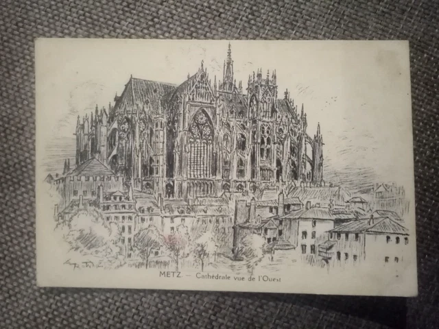 Cpa Metz Cathédrale Vue De L Ouest