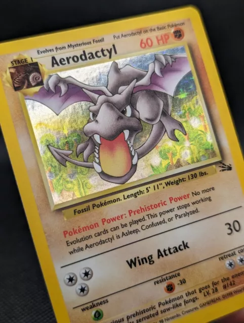 Buy Pokémon 1st Edition Fossil Aerodactyl Holo 1/62 Rare Vintage