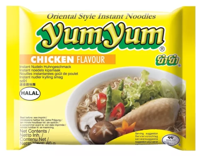 YumYum Instantnudeln, Huhn, 30er Pack (30 x 60 g Packung) Yum Yum