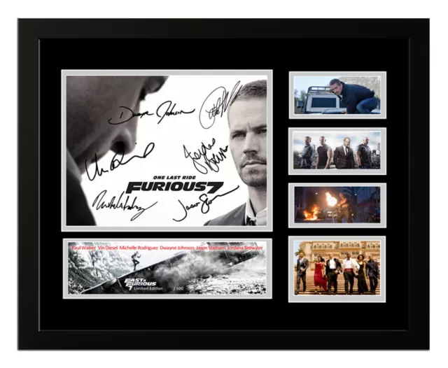 Fast And Furious 7 Paul Walker Signed Limited Edition Framed Memorablia 3