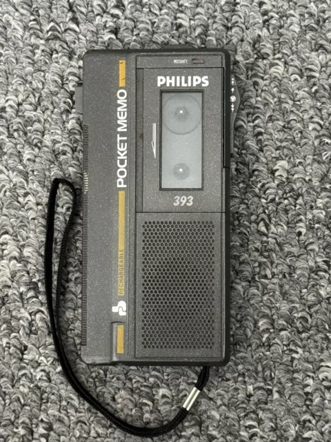 Philips Pocket Memo 393 MiniCassette Voice Recorder Dictaphone Dictation