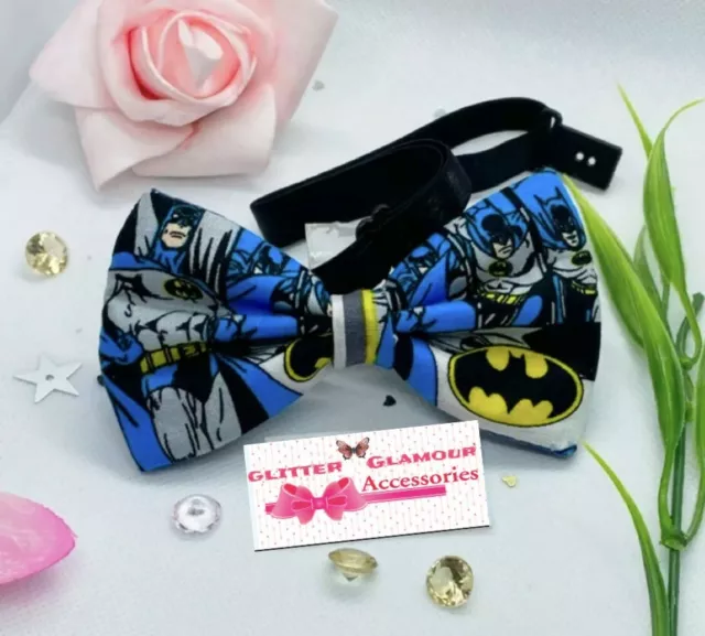 Batman Bow Tie Neck Necktie Dickie Games Badge Fabric Costume Comics Marvel Hero