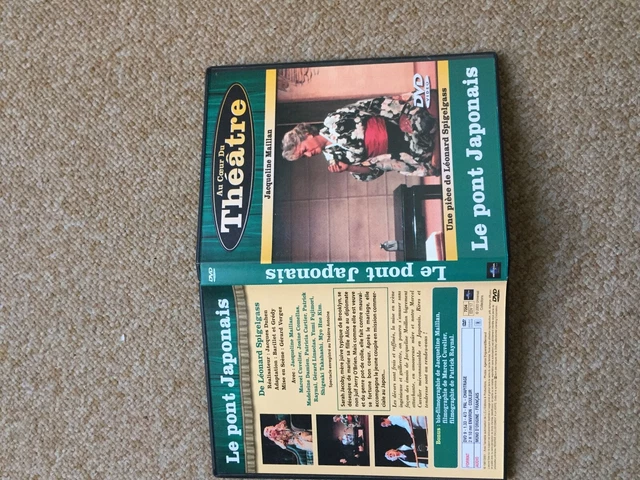 DVD THEATRE au coeur du theatre le pont japonais jacqueline maillan cuvelier 1