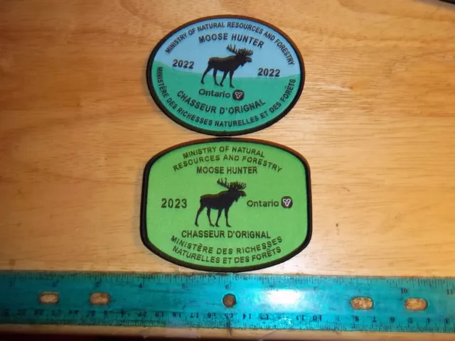 2022 2023 MOOSE Ontario Ministry of Natural Resources Forestry MNR Hunter patch