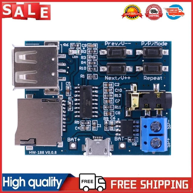 Scheda Di Decodifica Lettore MP3 Versione USB / Scheda TF Per Auto Con Funzione Radio FM Riproduzione/pausa Del Volume Del Modulo Audio Per Auto Per Automobili - Foto 9