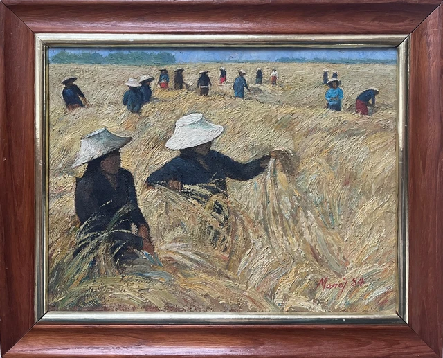 Tableau Dieudonné Jacobs - Huile Sur Panneau Marine Expressionniste Encadrée