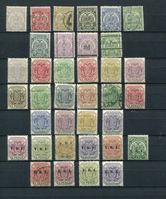Qv Transvaal South Africa Very Nice Lot Inclduing Several Very Scarce Stamps
