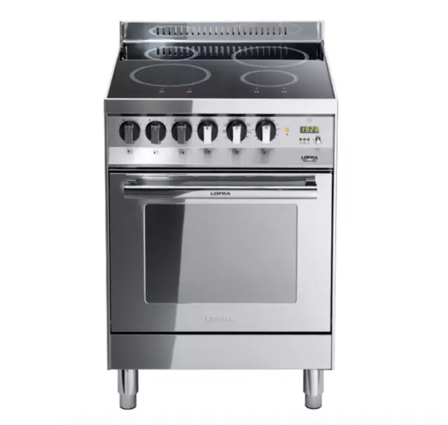 Lofra Pl66Mft/4I Cucina Inox 60X60 Cm A Induzione 4 Fuochi Forno Multifunzione