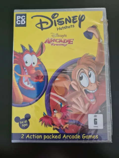 PC CD-ROM Game Disney Hotshots Disney's Arcade Frenzy Action THQ + Free Postage