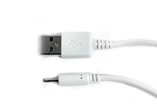 90cm USB White Charger Power Cable Adaptor for Summer Infant 02851 Baby Monitor