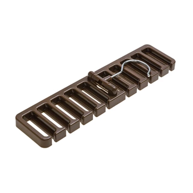 Organizer Per Cinture In Bamb&ugrave; - 6 Scomparti Regolabili, Nero