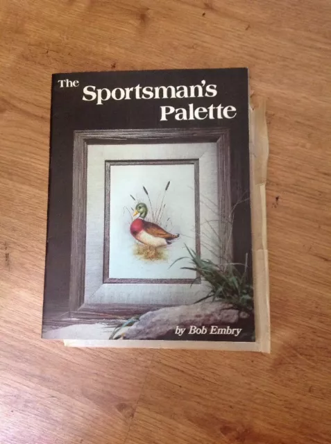 Paleta de Deportista Animal Bob Embry Tole Arte Popular Pintura Decorativa Firmada