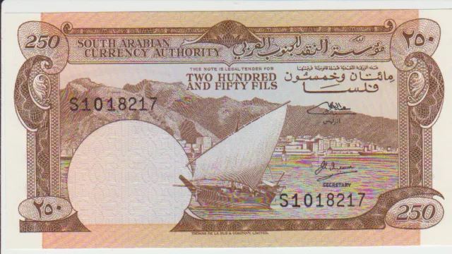 Yemen  250 Fils 1965 Pick 1b UNC