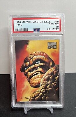 1996 Marvel Masterpieces THING #47 PSA 10 Pop 8! Best Offer Welcome