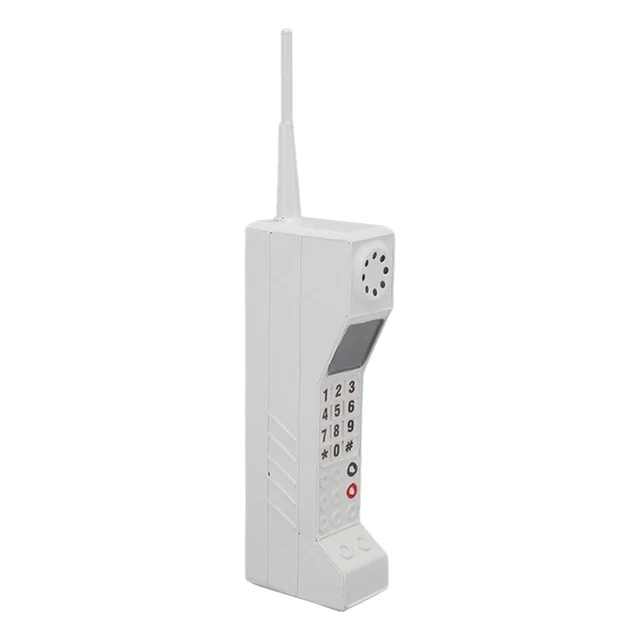 (Blanc)Téléphone Portable En Brique Rétro Vintage Téléphone Portable