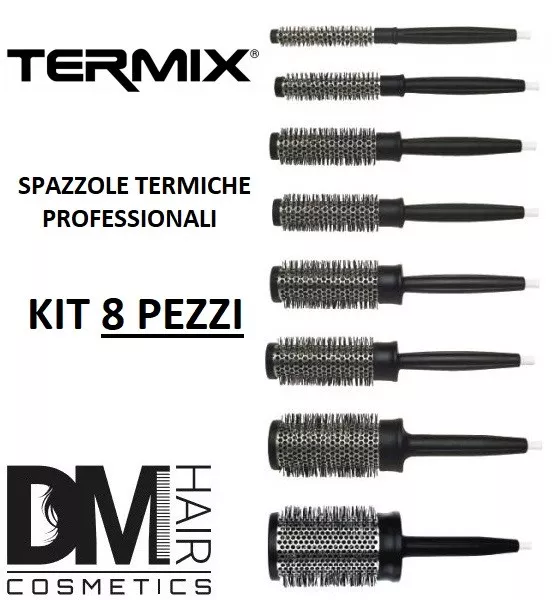 Termix Professional Kit Set 8 Spazzole Tutte Le Misure Ø 12/17/23/28/32/37/43/60