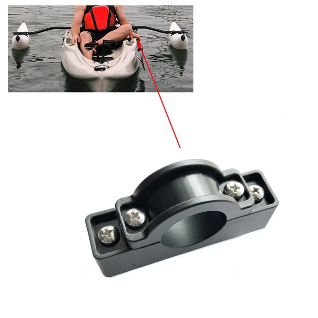 2PCS Kayak Trolling Motor Mount Holder Stabilizer Outrigger Float Bracket Clip
