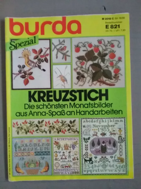 Anleitungen, Burda, Burda- .Kreuzstich, Mai/ 1985, Vintage