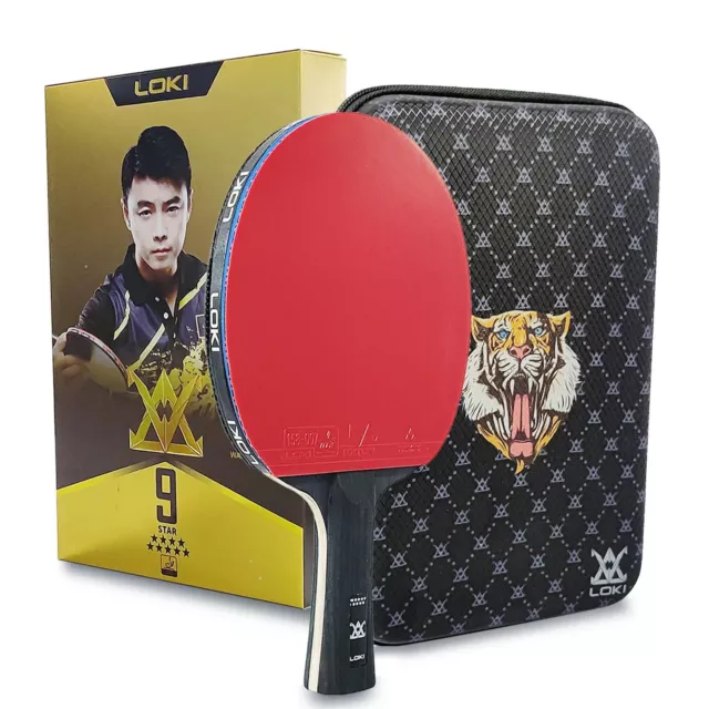 LOKI 9 Star Table Tennis Racket 5+2 Carbon Ping Pong Paddle 6/7/8/9 Star