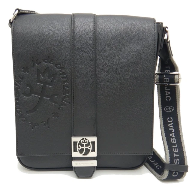 JC de CASTELBAJAC Shoulder Bag Sorbe I-52101 PVC Black /250542