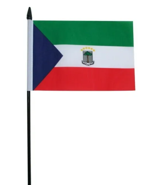 Equatorial Guinea Small Hand Waving Flag 6" x 4"